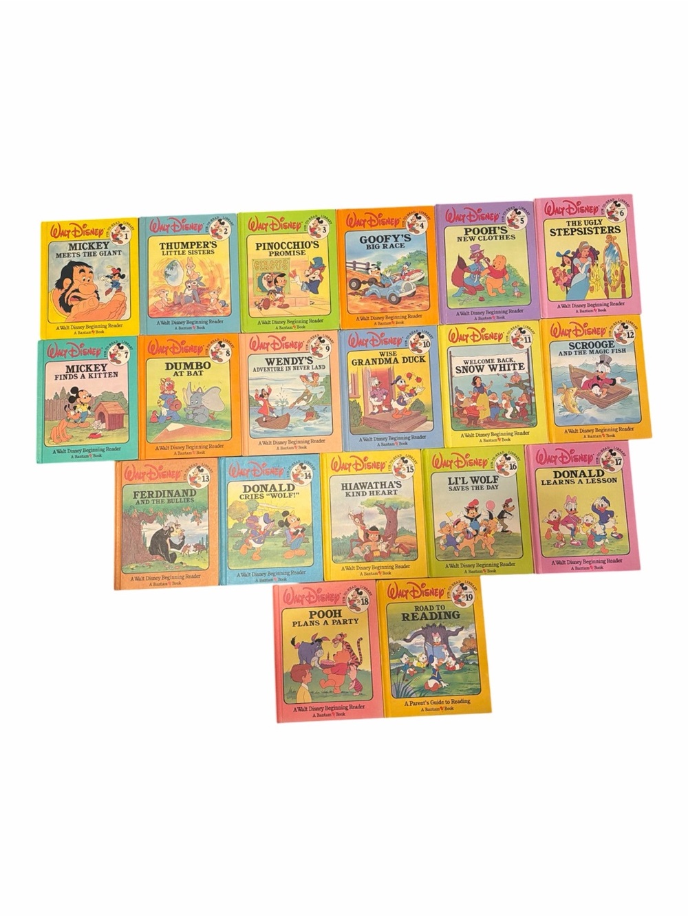 Vintage Walt Disney Fun To Read Library Complete Set 1-19 Bantam